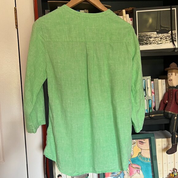 Linen 3/4 sleeve shirt - Picture 5 of 8